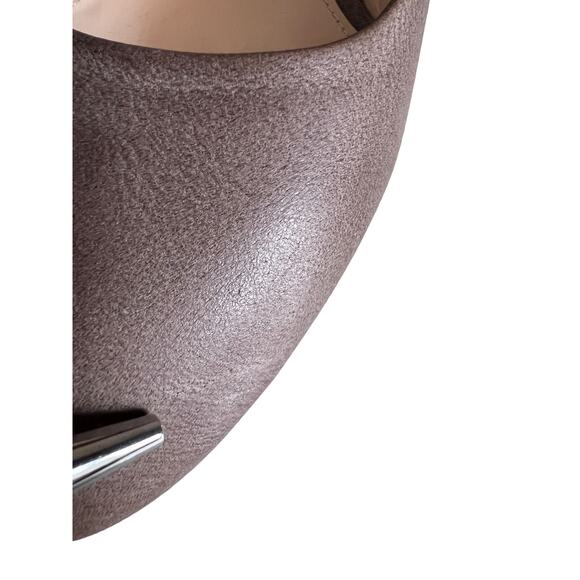 Coach Heels CHELSIE Classic Pointy Distressed Pump Platform Gray Size 6B - Picture 8 of 13